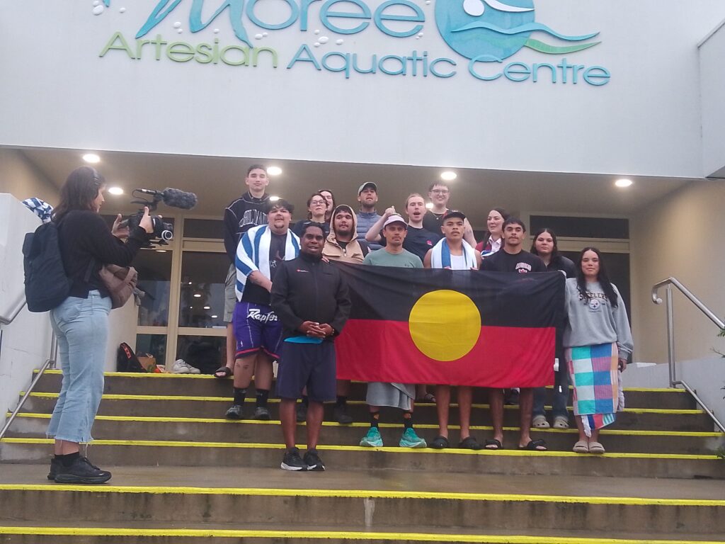 Filming the NITV segment 